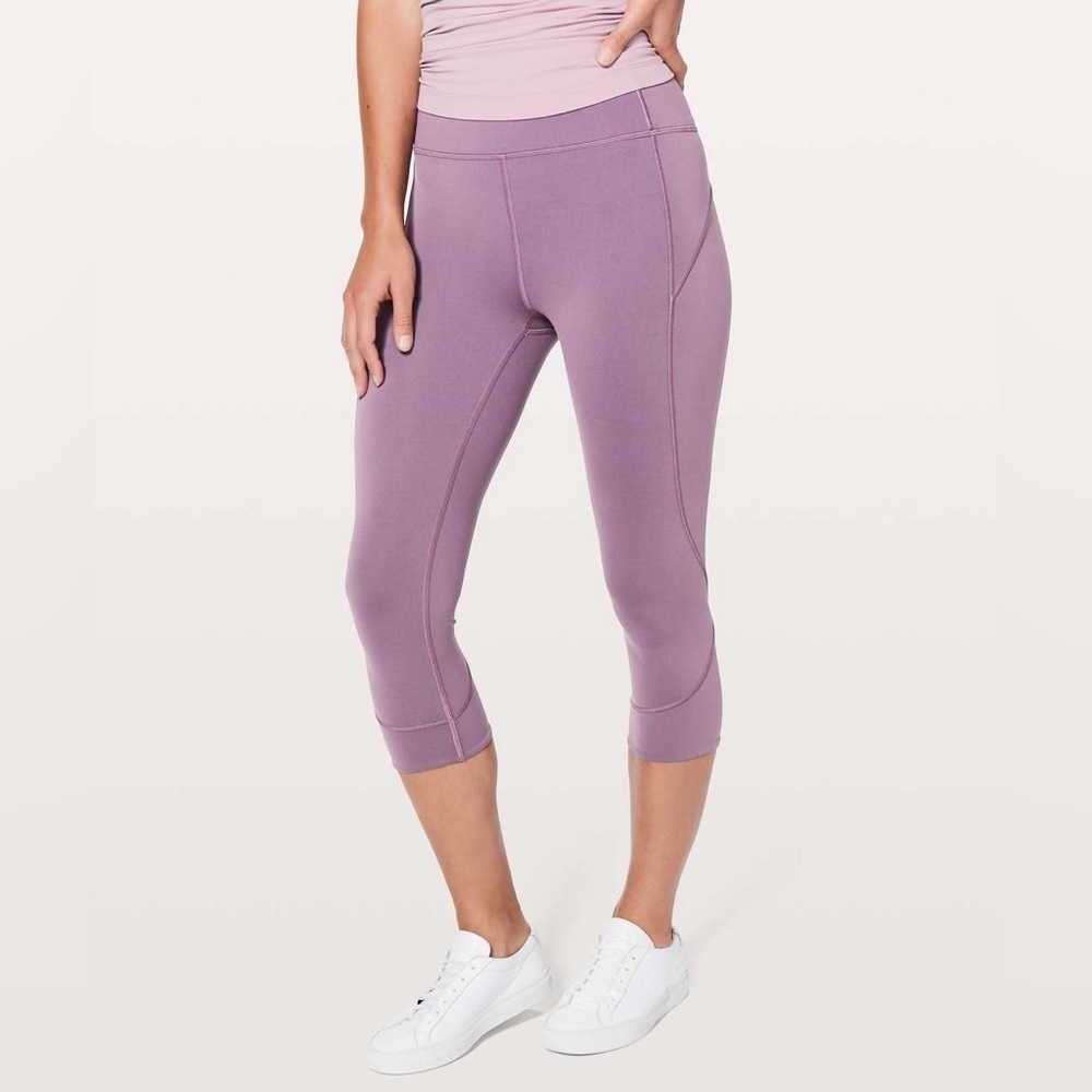 Lululemon Purple Cropped Leggings size 4